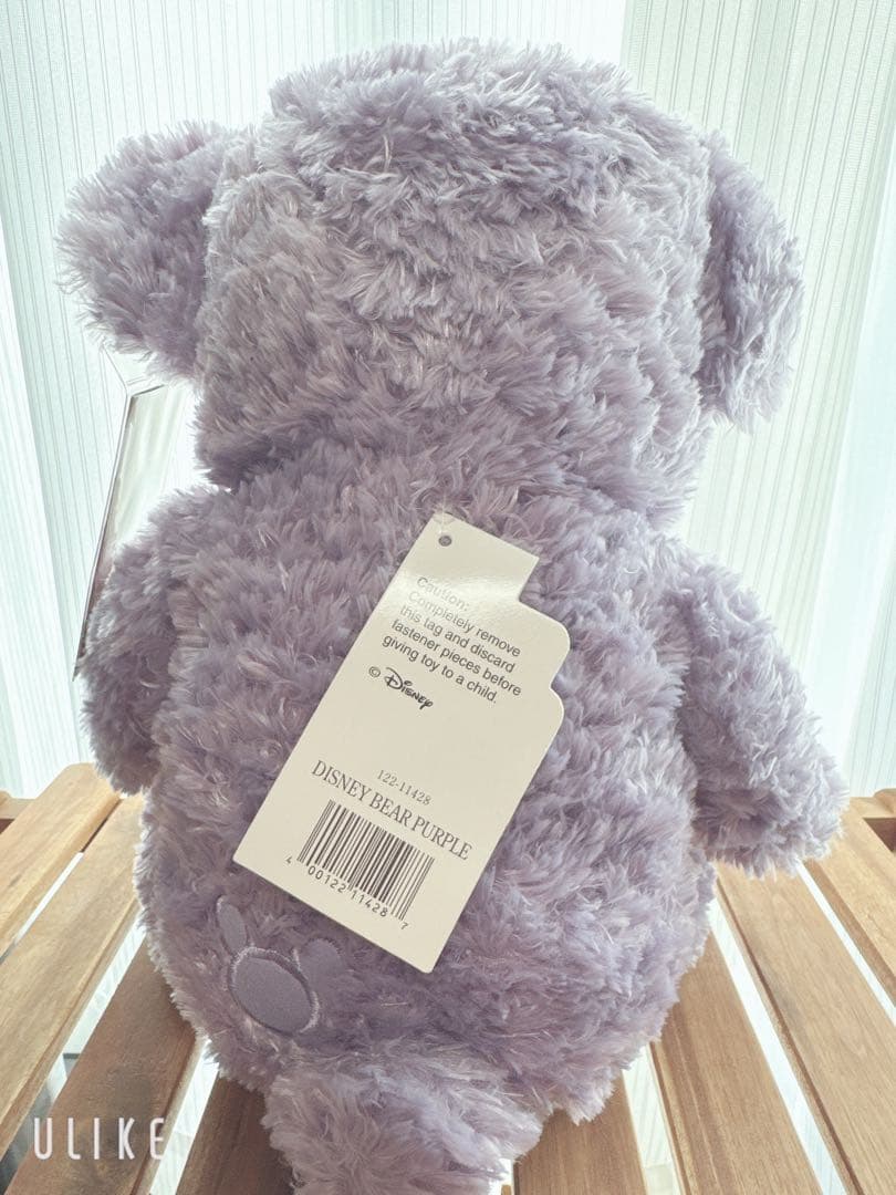wdw ダッフィー パープル　ディズニーベア　ぬいぐるみ