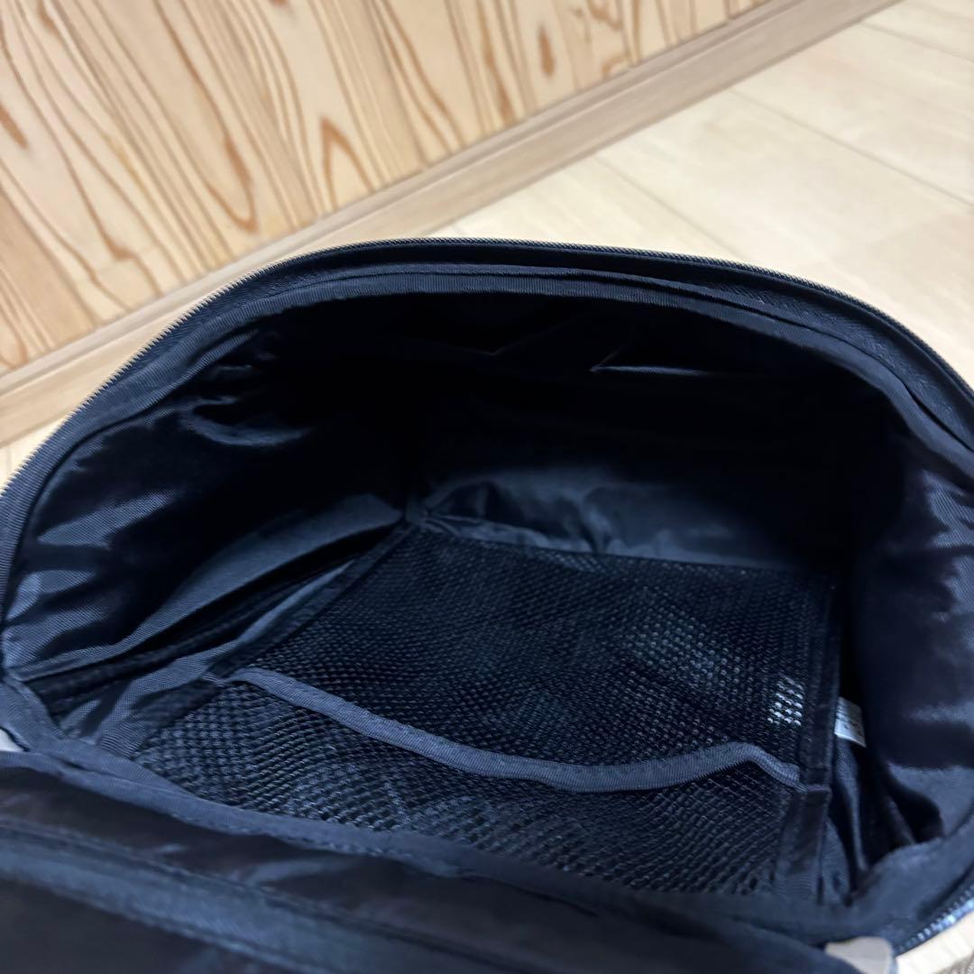 ブラックキャリーカート ナイロン製 伸縮式　SWANY ローラー４輪