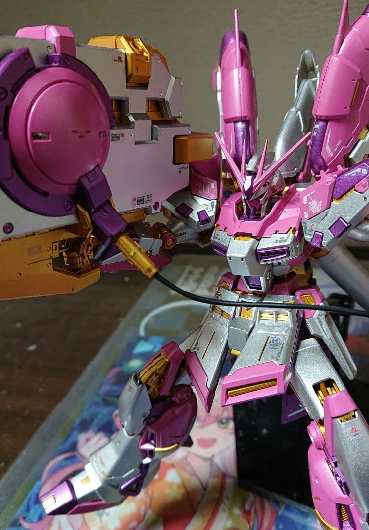 塗装完成品 RG Hi-νガンダム ハイパーメガバズーカランチャー