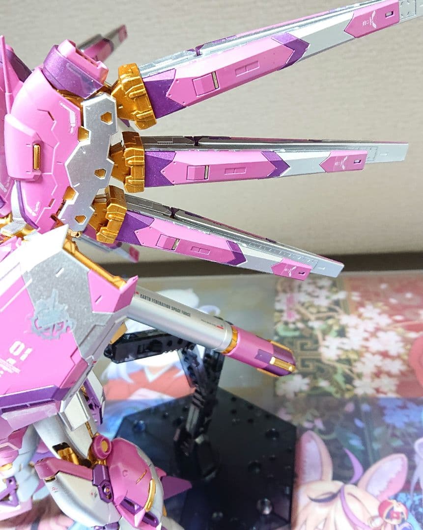 塗装完成品 RG Hi-νガンダム ハイパーメガバズーカランチャー