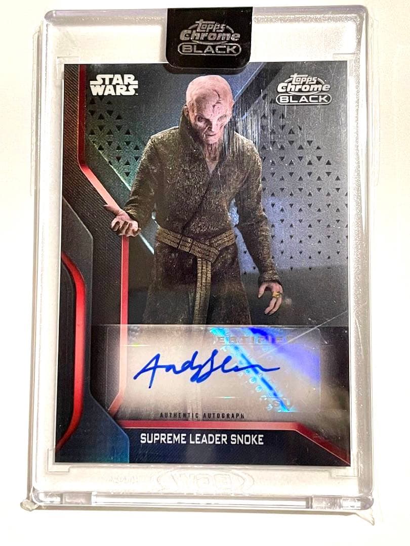 topps starwars サインカード　スターウォーズ　アンディサーキス