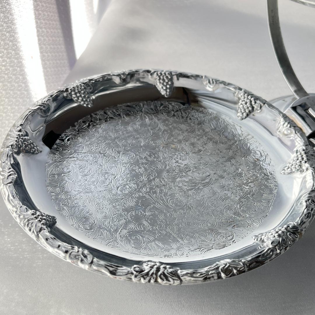 【英国】 葡萄のケーキスタンド バタフライ式