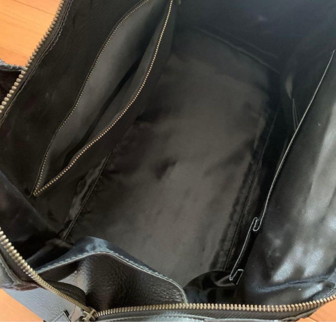 美品　COBRA ヘビ革　ボストンバッグ　ブラック