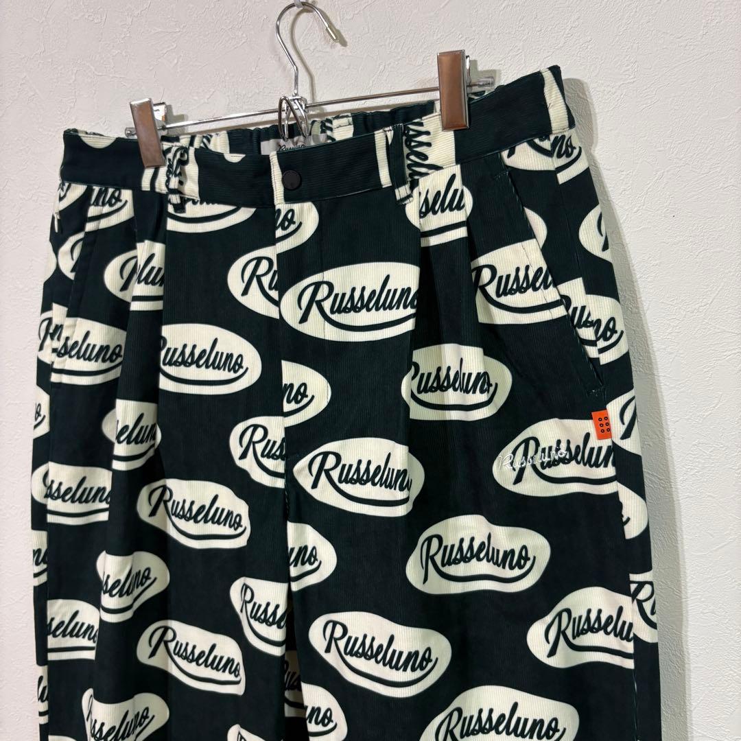 【RUSSELUNO】新品コーデュロイ総ロゴジャケットパンツ上下セット　Ｌ