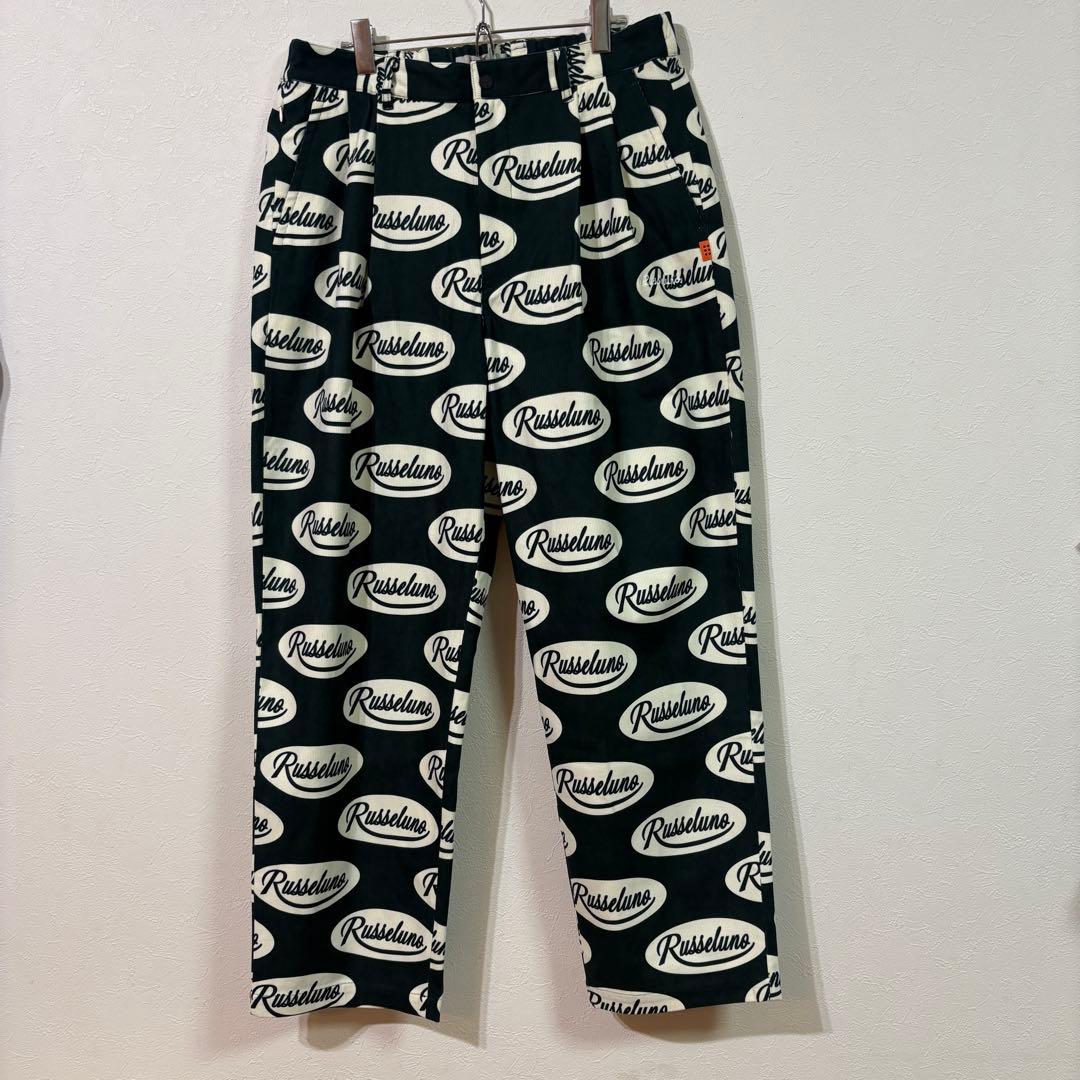 【RUSSELUNO】新品コーデュロイ総ロゴジャケットパンツ上下セット　Ｌ