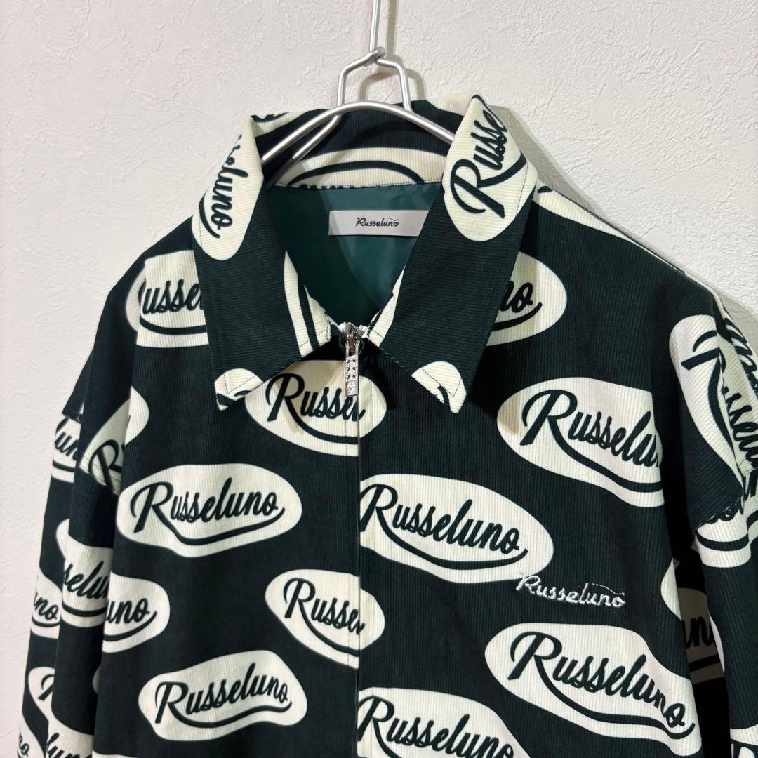 【RUSSELUNO】新品コーデュロイ総ロゴジャケットパンツ上下セット　Ｌ