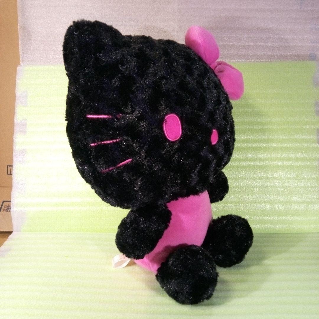 ハローキティ　ぬいぐるみ　EIKOH　エイコー　黒　ブラック　ピンク　レア