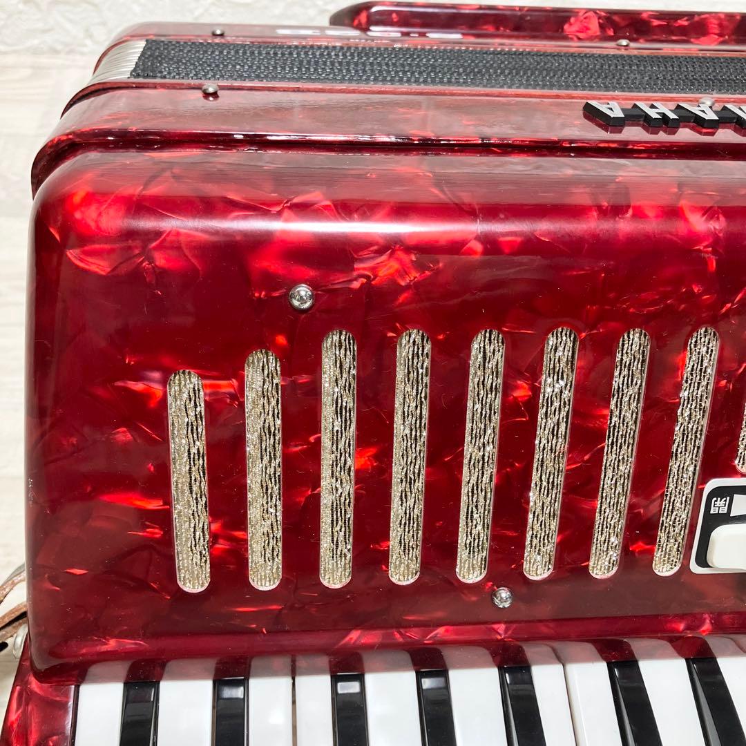 YAMAHA アコーディオン　S-32B 美品　赤　レッド　ヤマハ