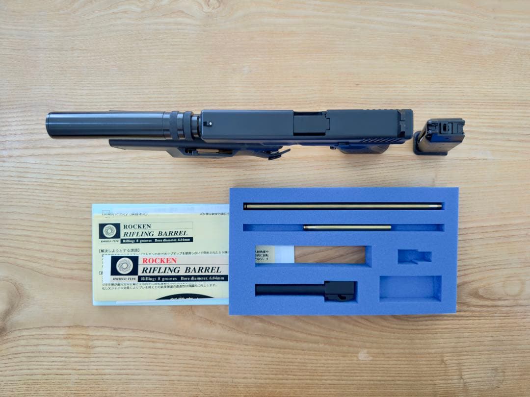 グロック GLOCK 17 タナカワークス 六研 ロングバレル カスタム モデル