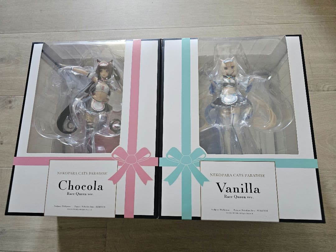ミメヨイ　ネコぱら ショコラ/バニラ レースクイーンver. 　フィギュアセット
