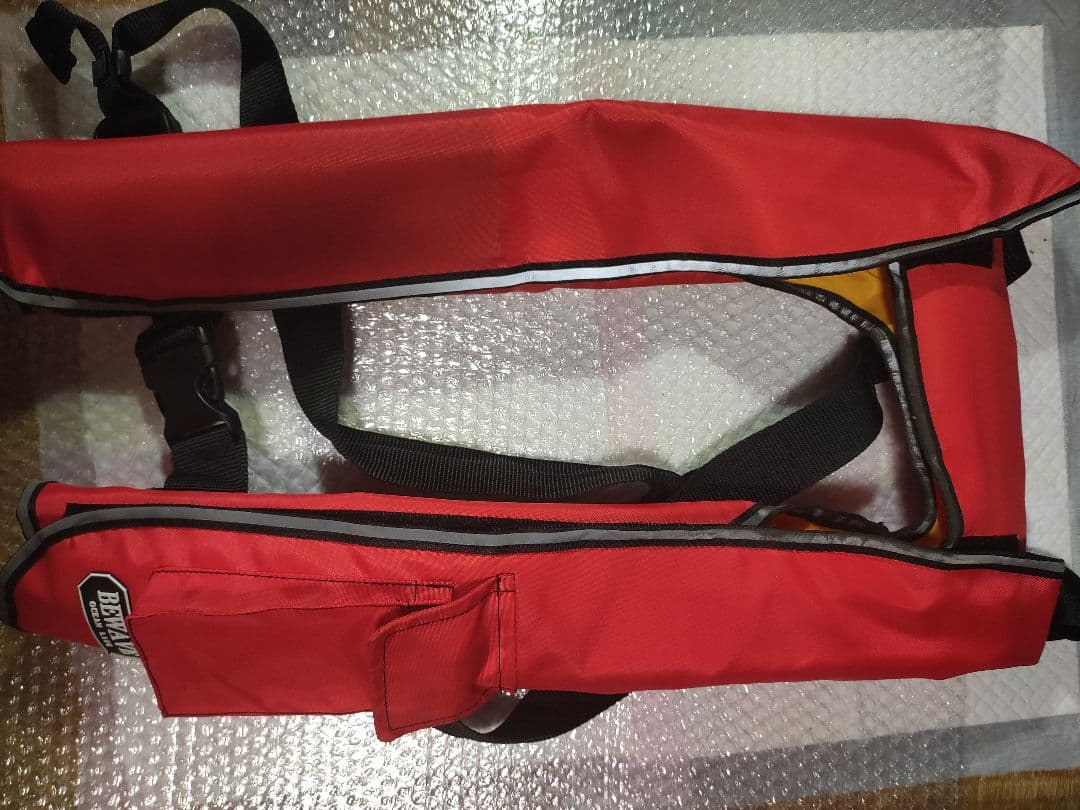 オーシャンライフ　ライフジャケット LG-3型 手動膨張型 肩掛け 桜マークあり