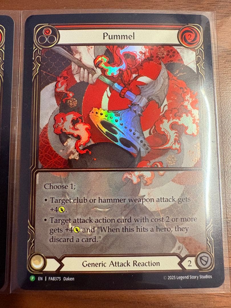 Pummel 殴打 プロモ RF 3枚 未使用 FAB375 FaB