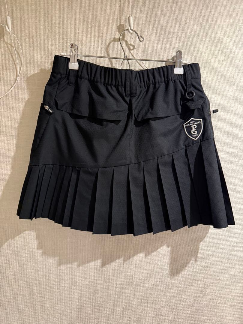 シュガーパーリーゲイツ黒 プリーツスカート レディース ゴルフ　サイズ1