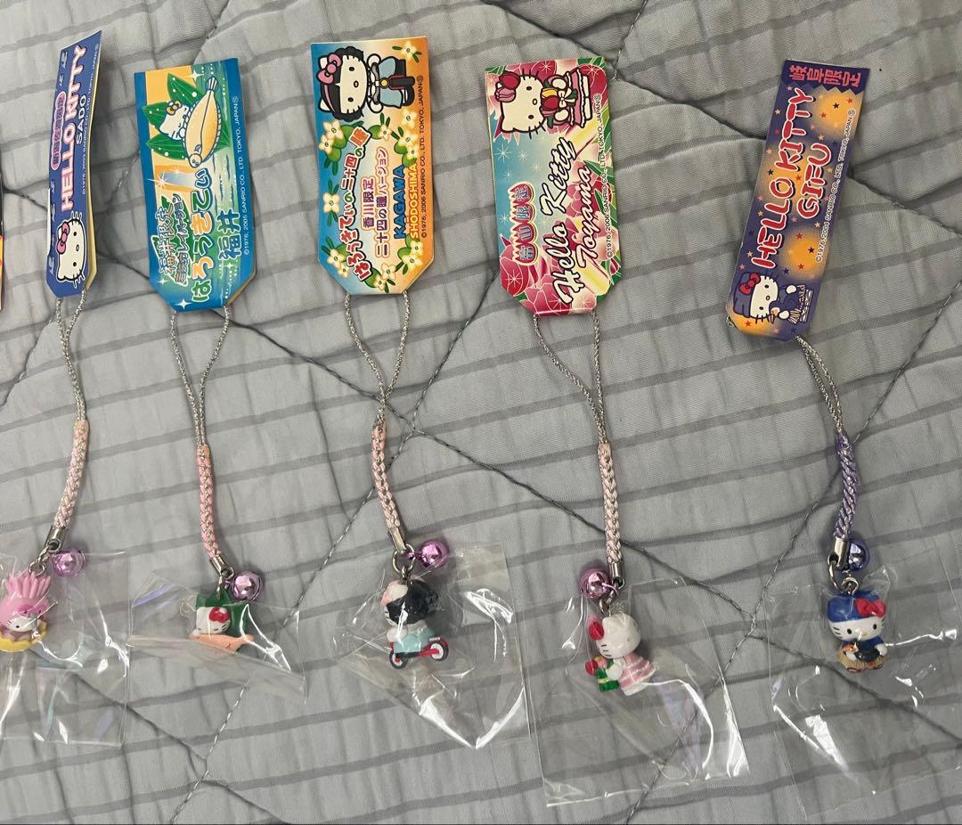 中部地方限定 ハローキティ ご当地ストラップ 14個セット