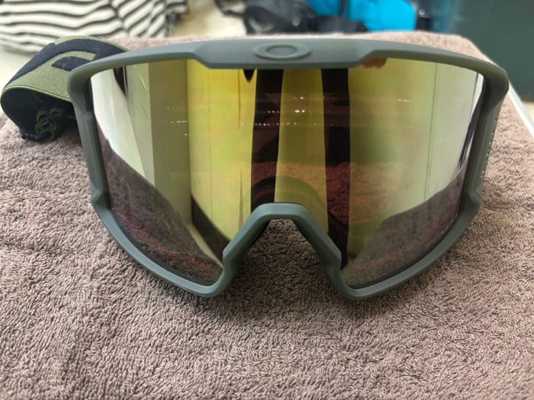 オークリーゴーグルラインマイナーＬ レンズ→セージゴールド