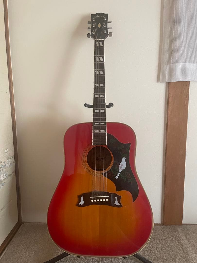 モーリスWD30日本製ギブソンヘッドダブモデル幌馬車ラベルアコステギター希少美品
