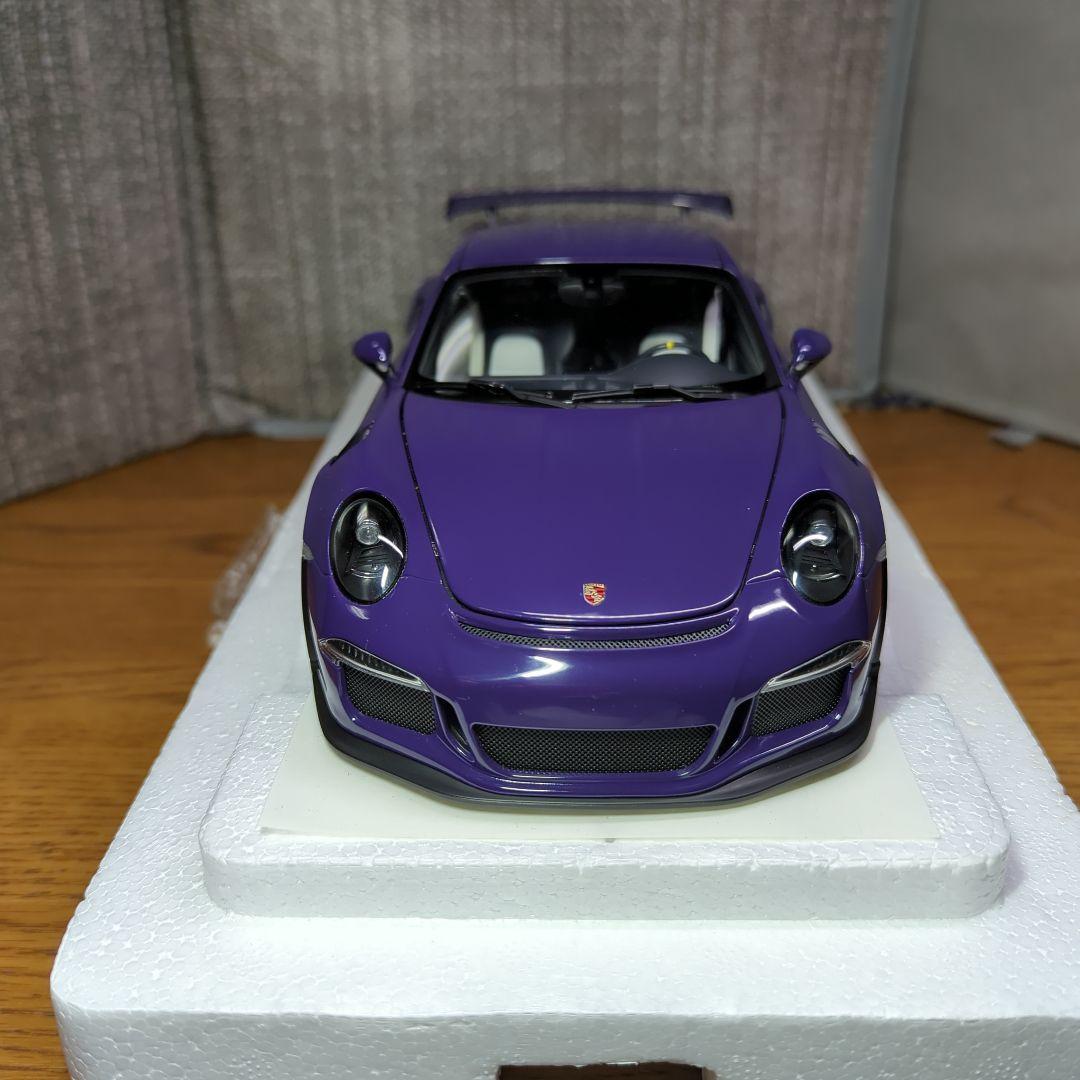 オートアート　1/18 ポルシェGT３RS 絶版品　パープル