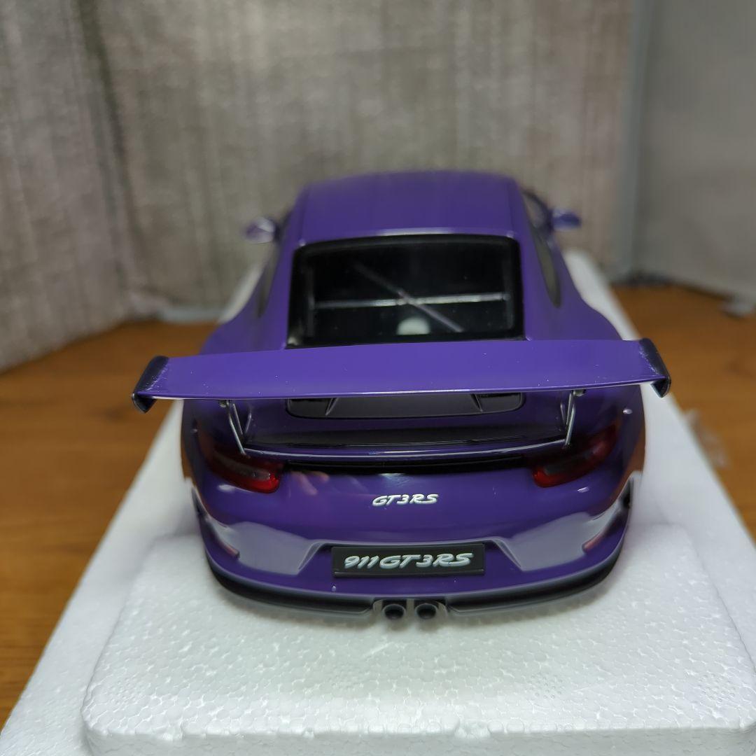 オートアート　1/18 ポルシェGT３RS 絶版品　パープル