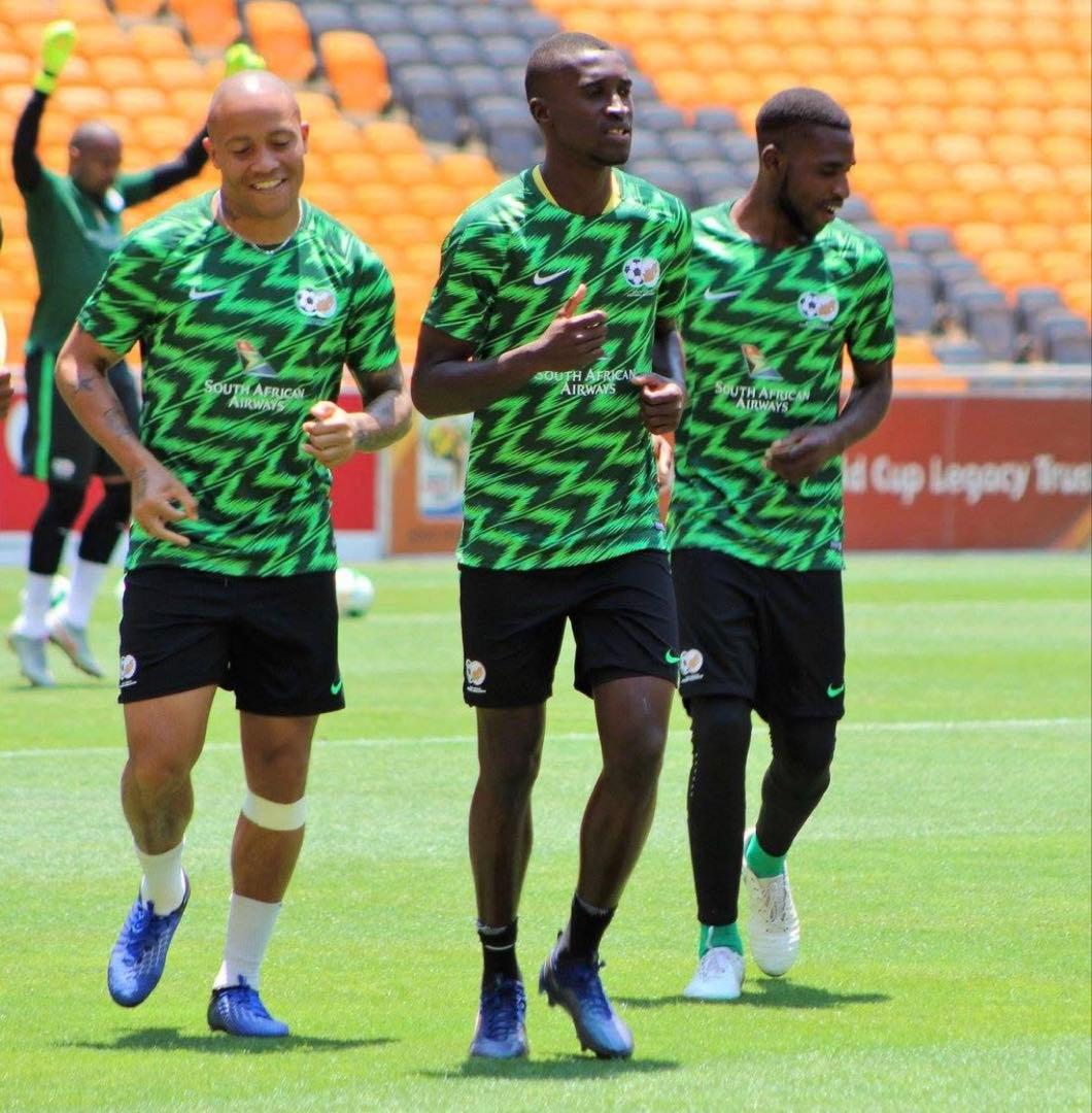 【レア/新品】南アフリカ サッカー代表 トレーニングキット上下 2017/18