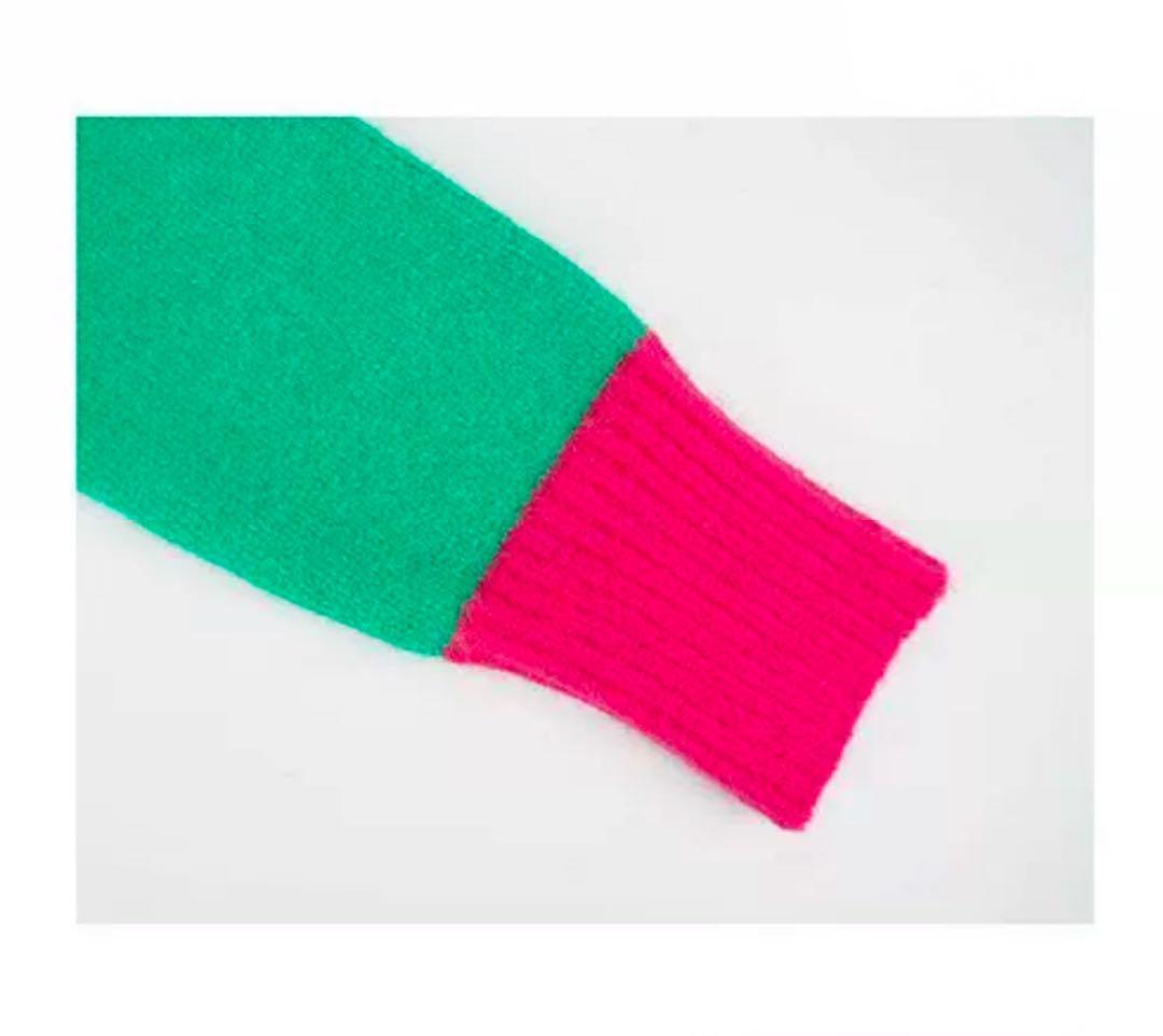 未入荷　カステルバジャクレディースゴルフセーター　マルチカラーS L