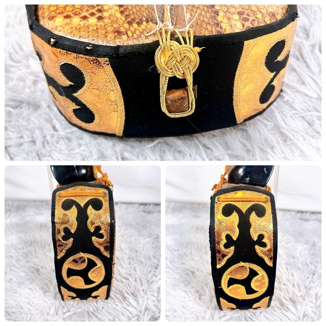 沖縄三線 三味線　本皮　蛇皮　へび革　強化張り