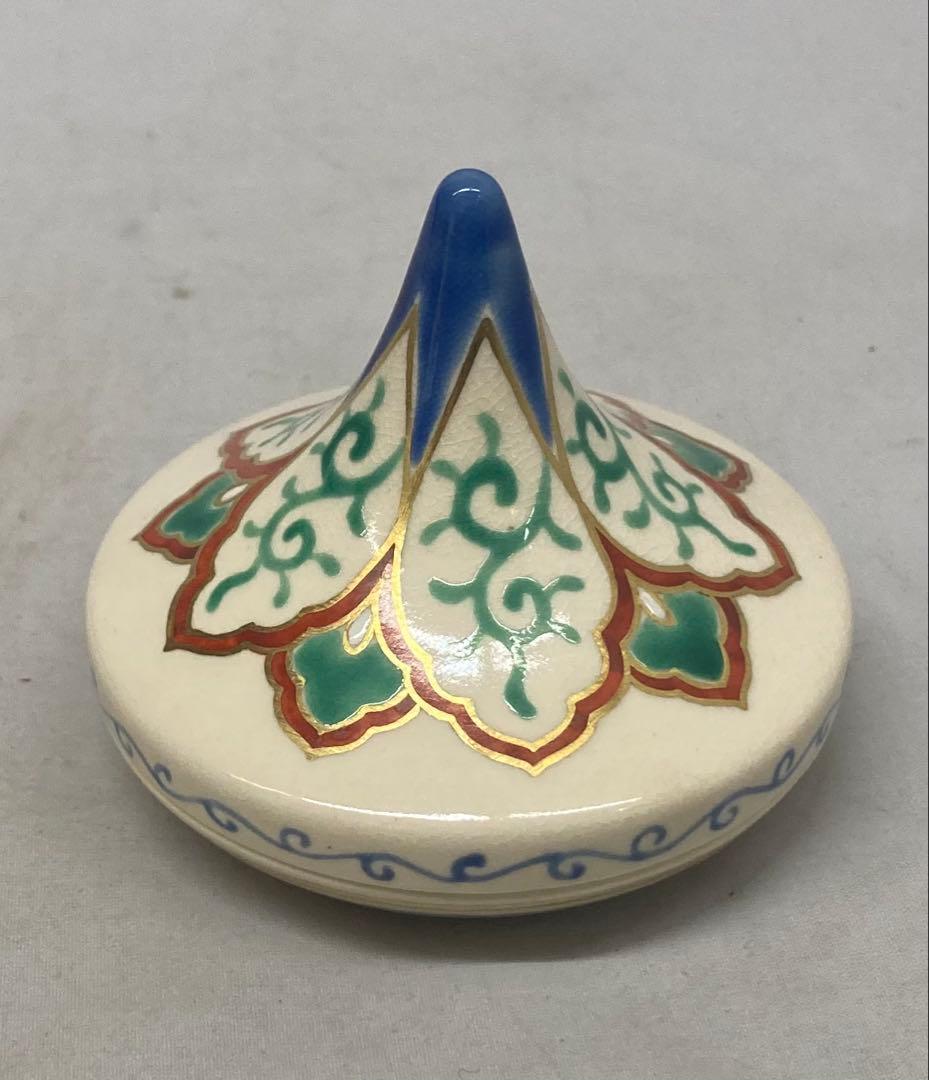 B568b「花笠 香合」南口閑粋作　共布共箱　杣山焼　香道具　茶道具　滋賀