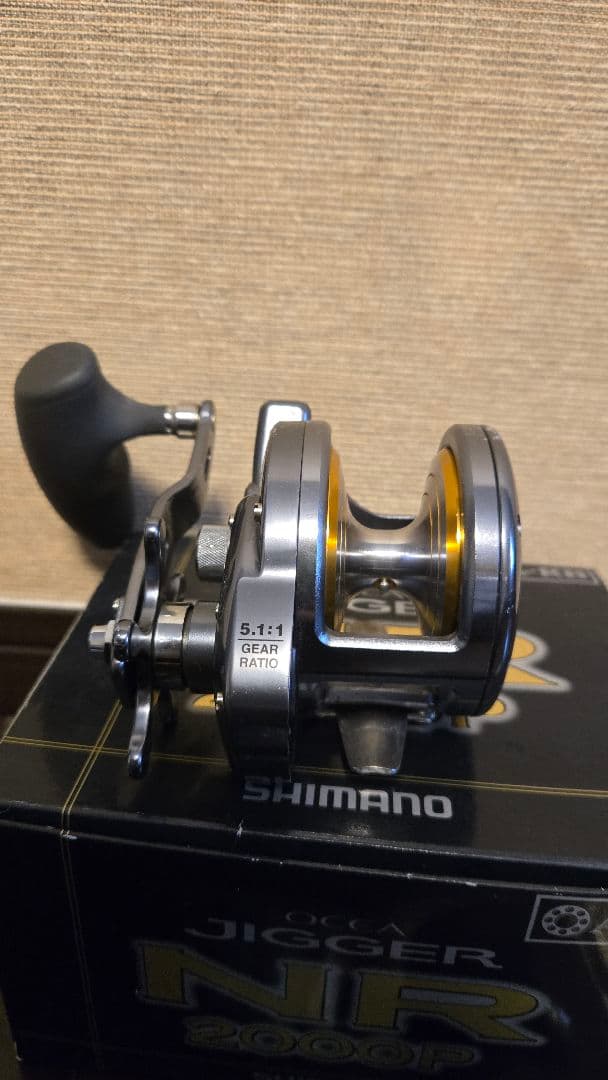 オシアジガー NR 2000P　ロングハンドル、ハイギア付属