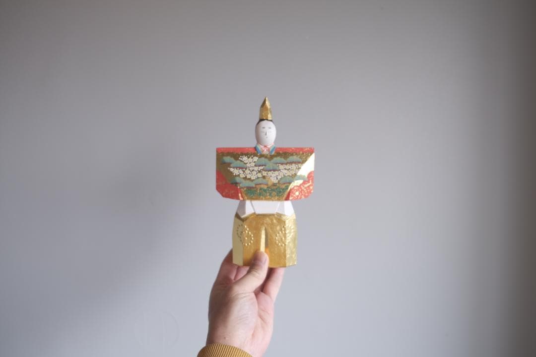 一刀彫 立雛（6号）大矢由造 作｜誠美堂・大人のための雛人形