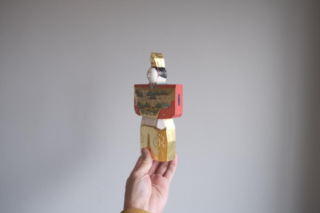 一刀彫 立雛（6号）大矢由造 作｜誠美堂・大人のための雛人形