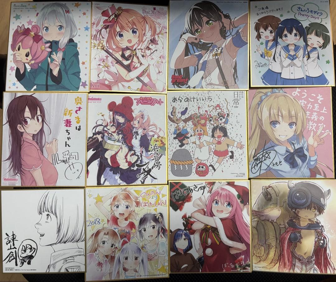 キャラクターグッズ 紙類、カード、色紙、ポスター 約200点まとめ売り