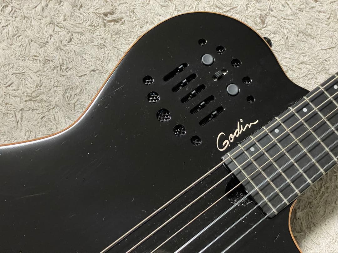 【レア美品】ゴダン Godin ACS Slim SA ナイロンギター 黒
