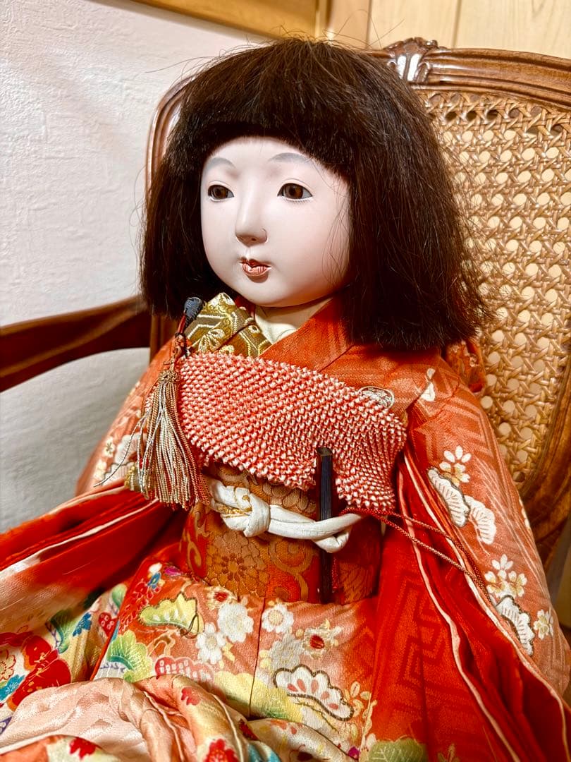 【パンダさま専用】市松人形 玉水 50cm 人形液 昭和初期 アンティークドール