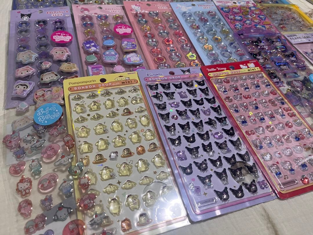 正規品ボンボンドロップ おはじきシール サンリオシール プチドロップ ぷっくり