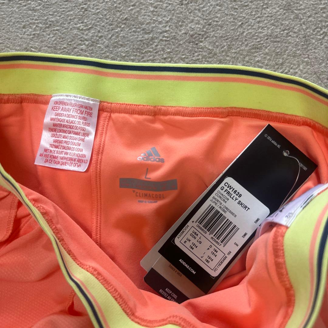 adidas climacool テニスウェア　L コーラルオレンジ