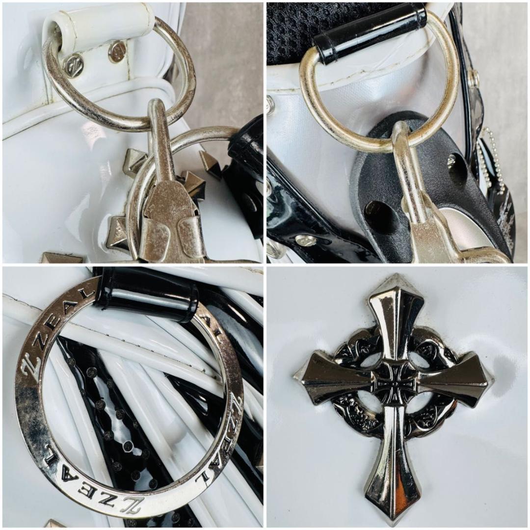 ZEAL ゴルフバッグ キャディバッグ 希少デザイン 6分割 クロス エナメル