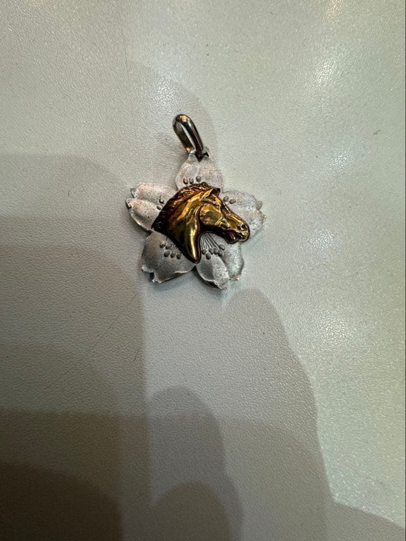 第94回天皇賞　サクラユタカオー 優勝記念品 ペンダントトップ K18sv925