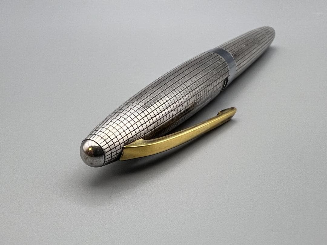 【海】パイロット スターリングシルバー 万年筆 大型ペン先/18K-750