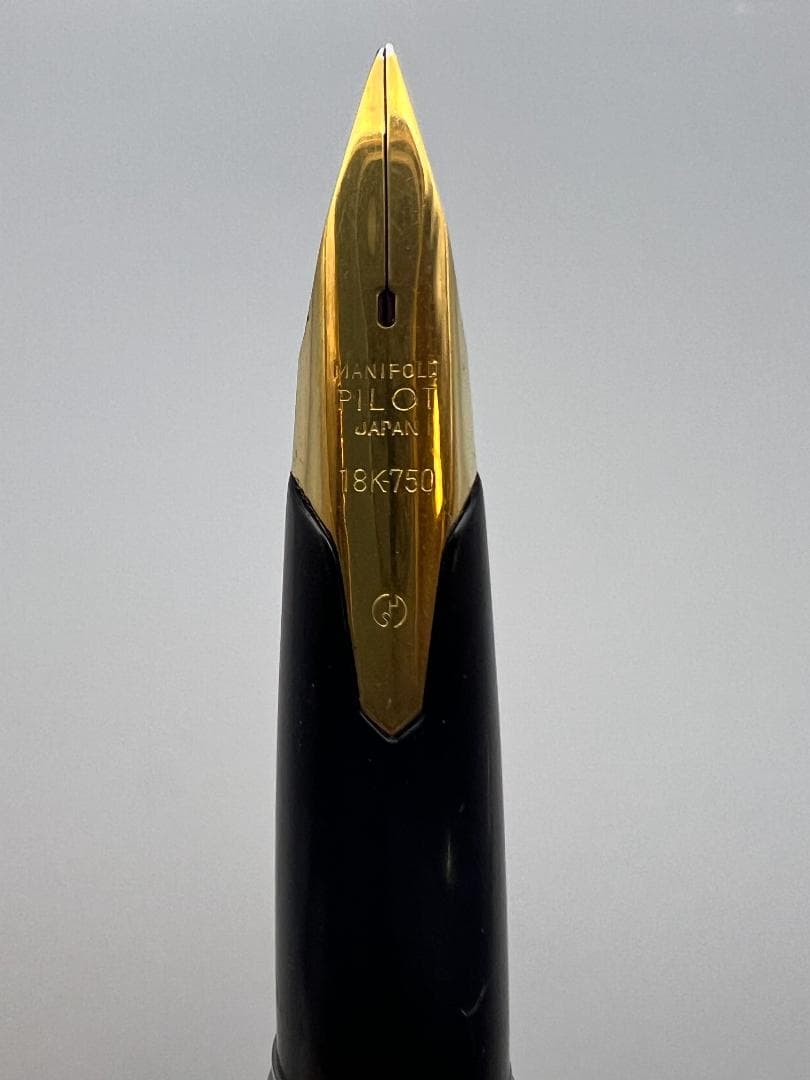 【海】パイロット スターリングシルバー 万年筆 大型ペン先/18K-750