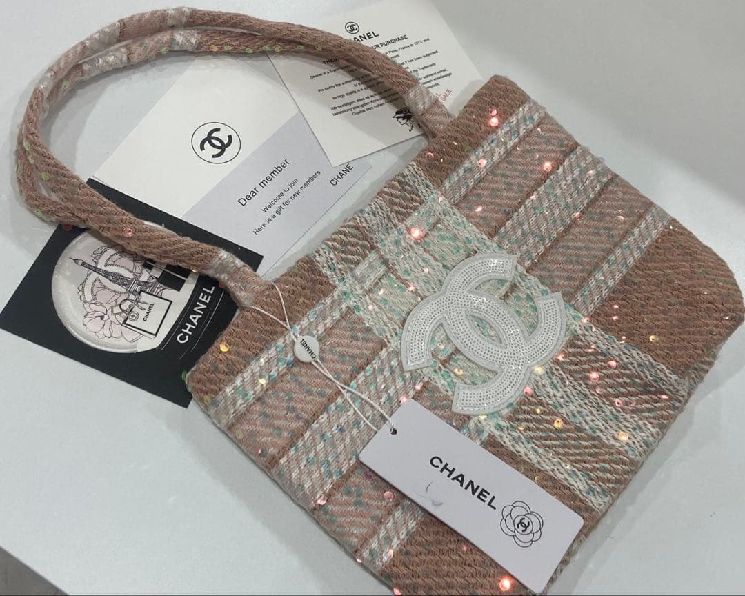CHANEL トートバッグ シャネルノベルティ　バッグ　ショルダーバッグ　ピンク