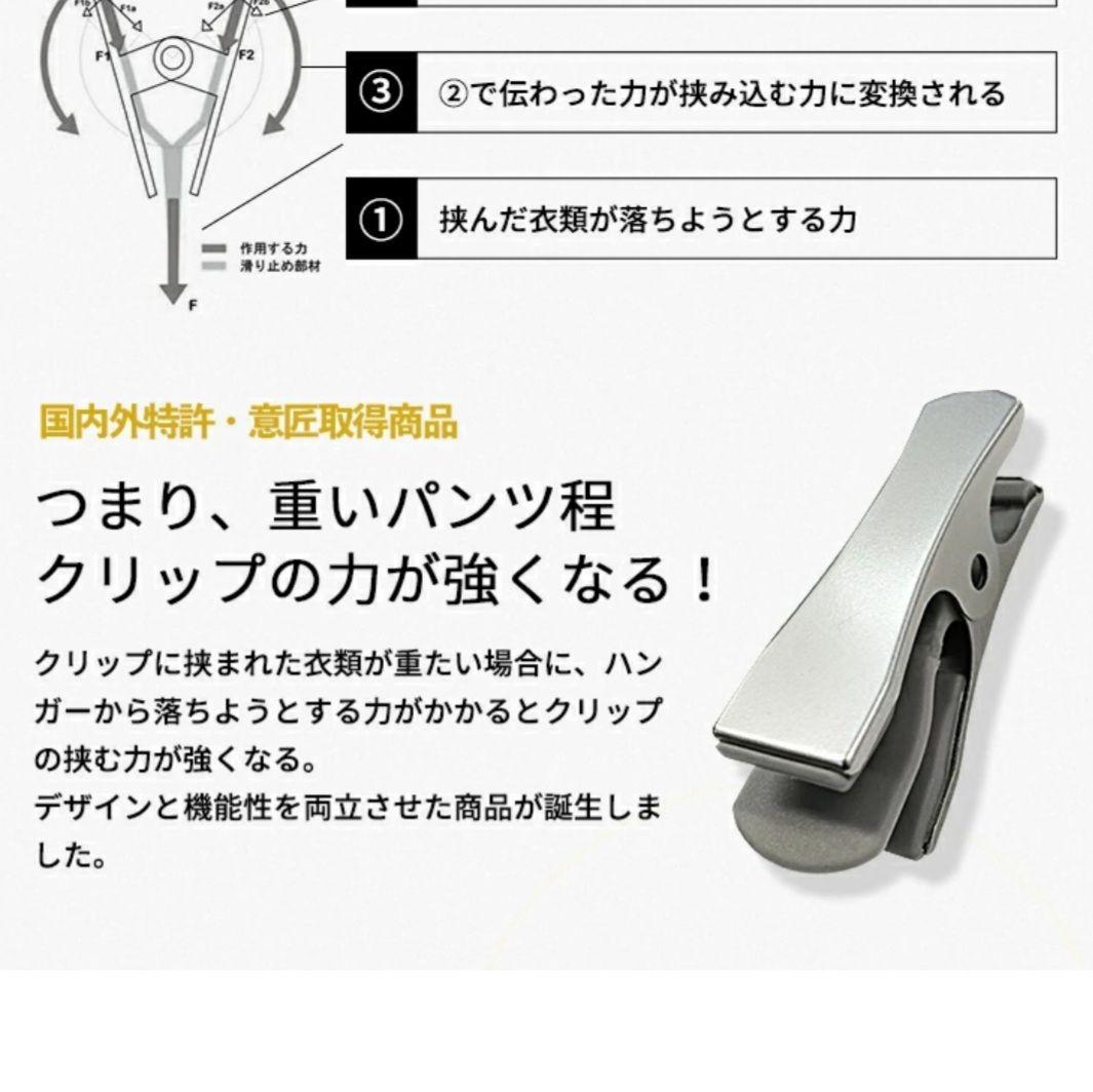 ボトム ハンガー 40本 セット ホワイトニッケルメッキ 什器 店舗