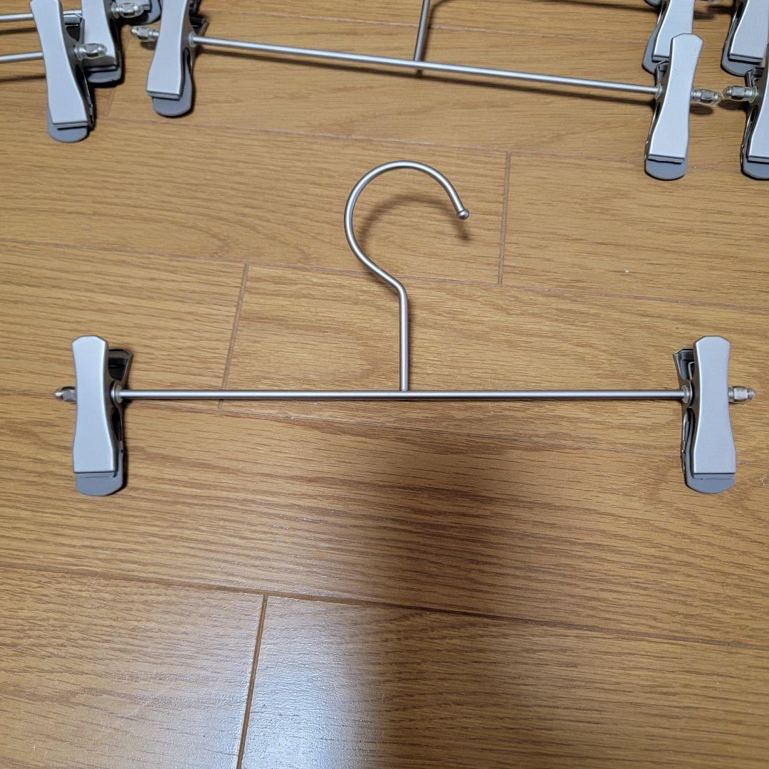 ボトム ハンガー 40本 セット ホワイトニッケルメッキ 什器 店舗
