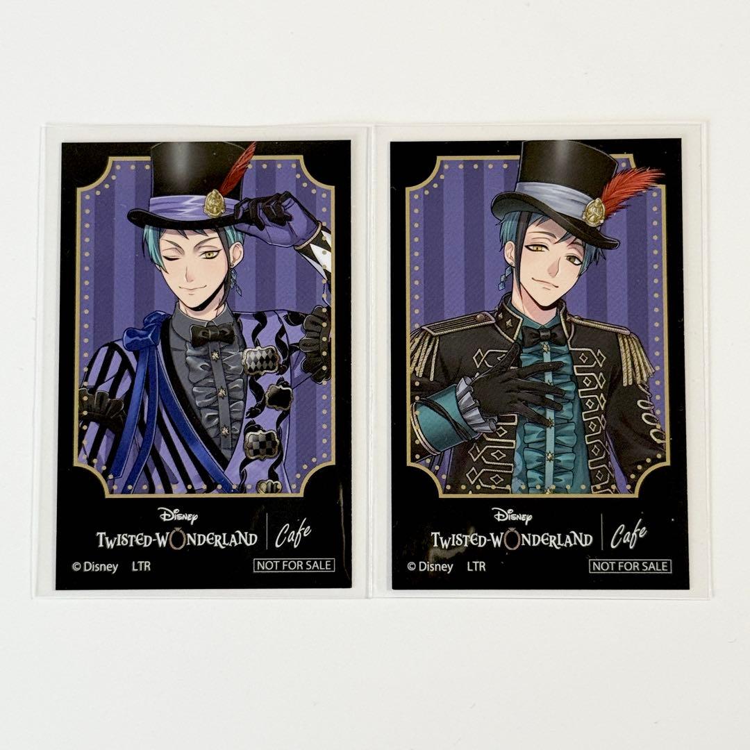 新品 ツイステ ジェイド フロイド プレイフル 購入特典 カード 缶バッジ 他