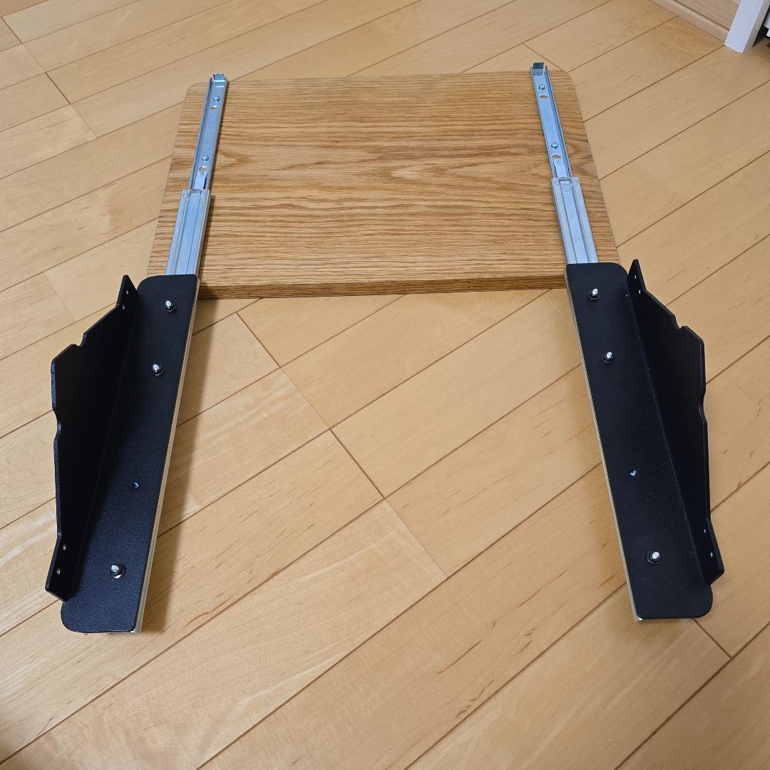 1050WORKS　スライドレール付き天板25　オーク