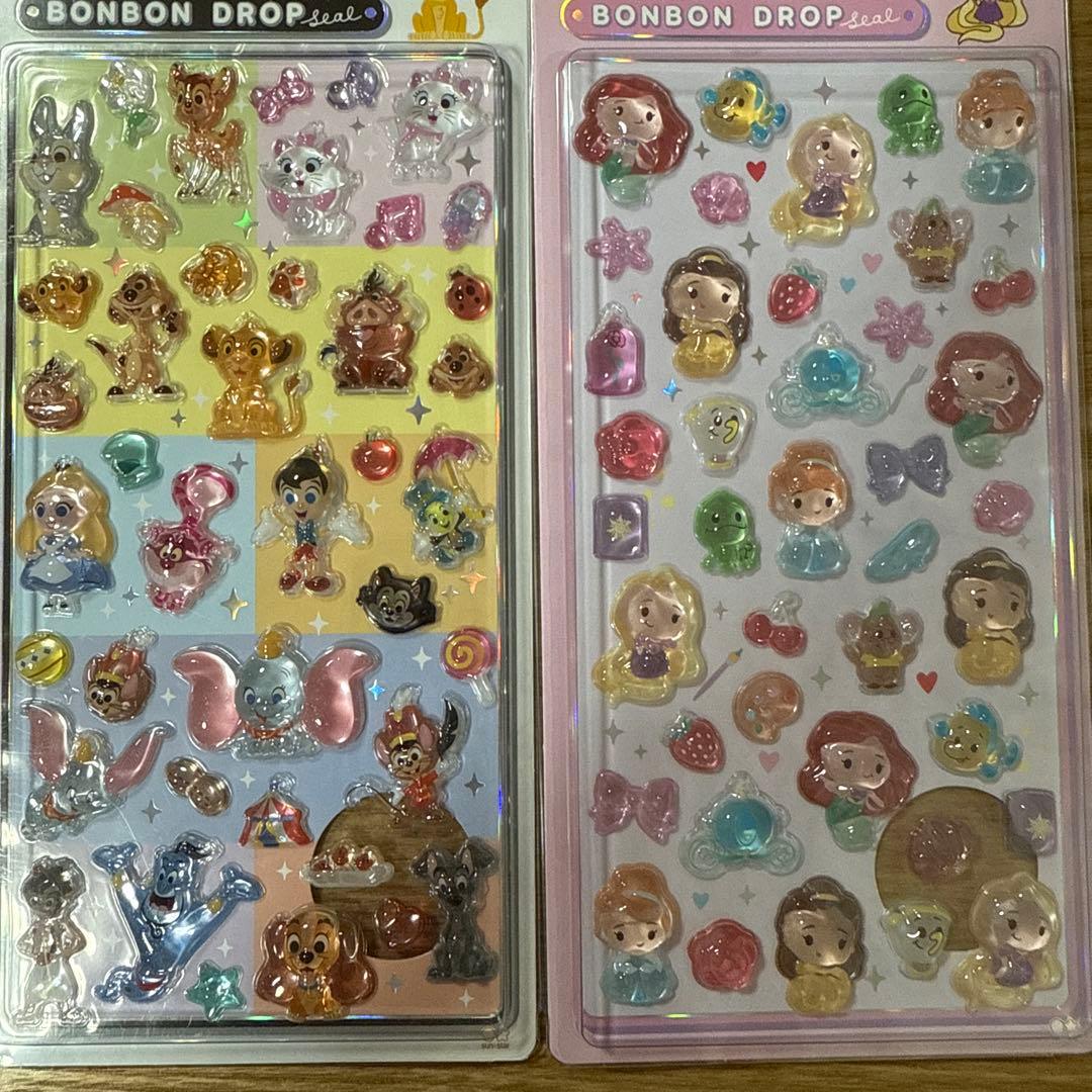 正規品 8種セット ディズニー ボンボンドロップシール コンプリート