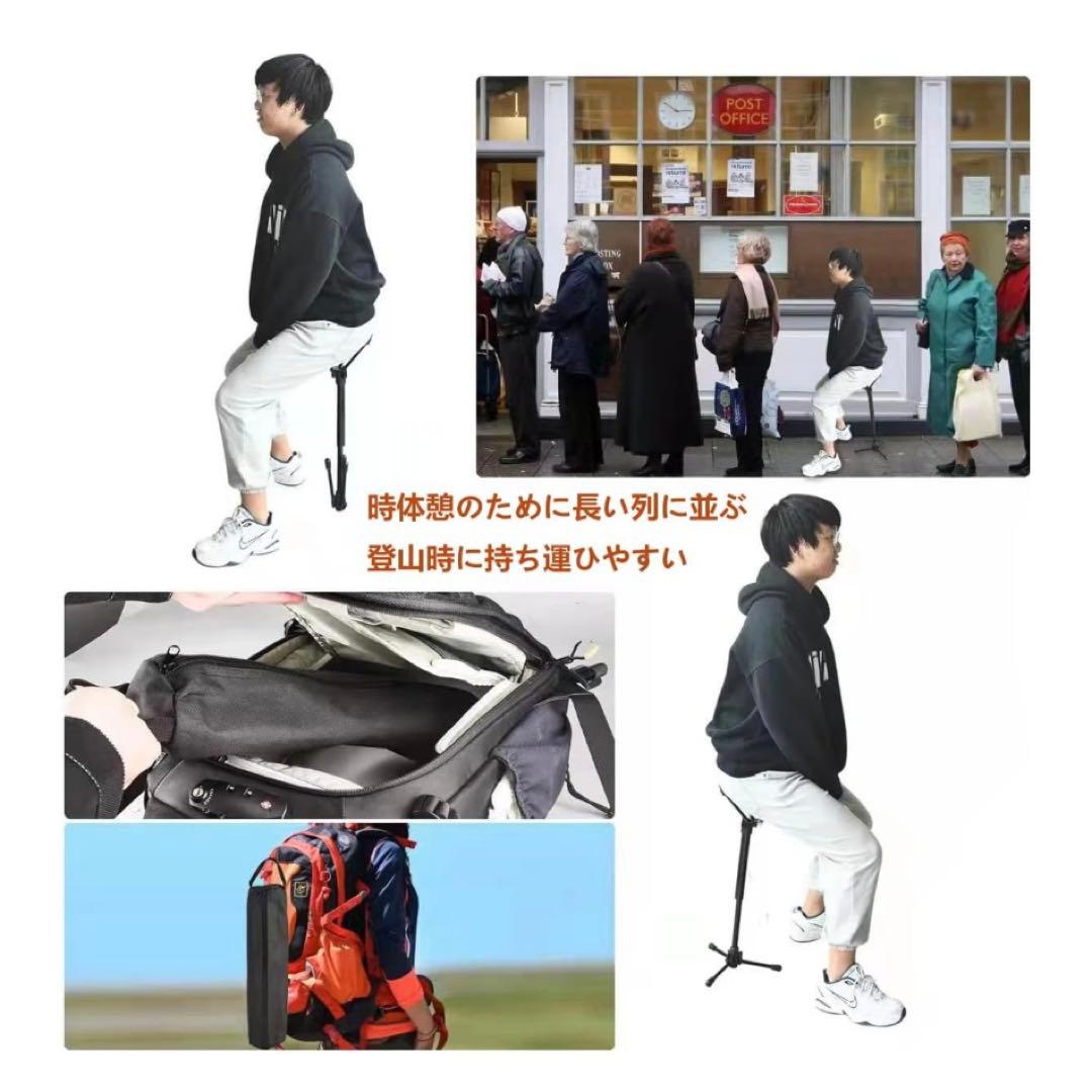 新品 折りたたみアウトドアチェア 黒