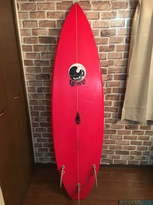 グレースサーフボード fcsフィン付き