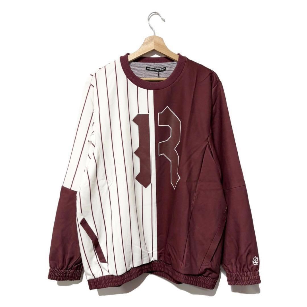 ラッセルノ ゴルフ バイカラー クルーネック プルオーバー セットアップ L 5