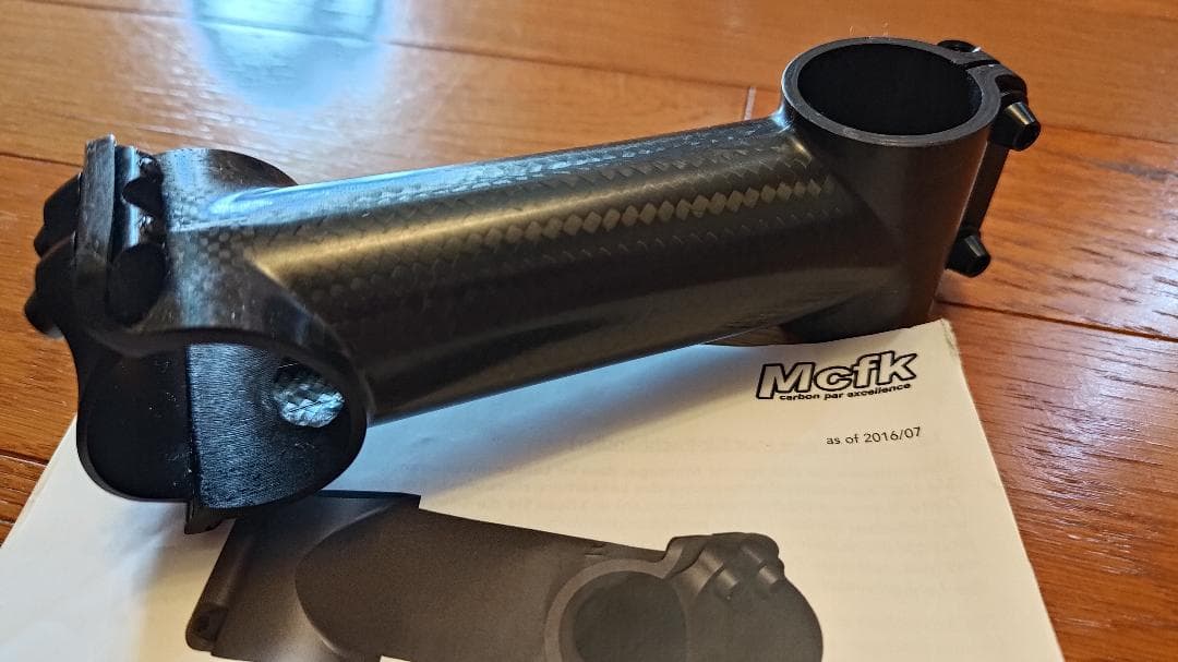 Mcfk Stem 110mm と CarbonWorks マウント