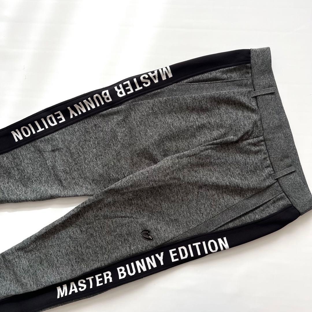 パーリーゲイツ　マスターバニー　セットアップ　サイドロゴ　メンズ　ゴルフ　グレー