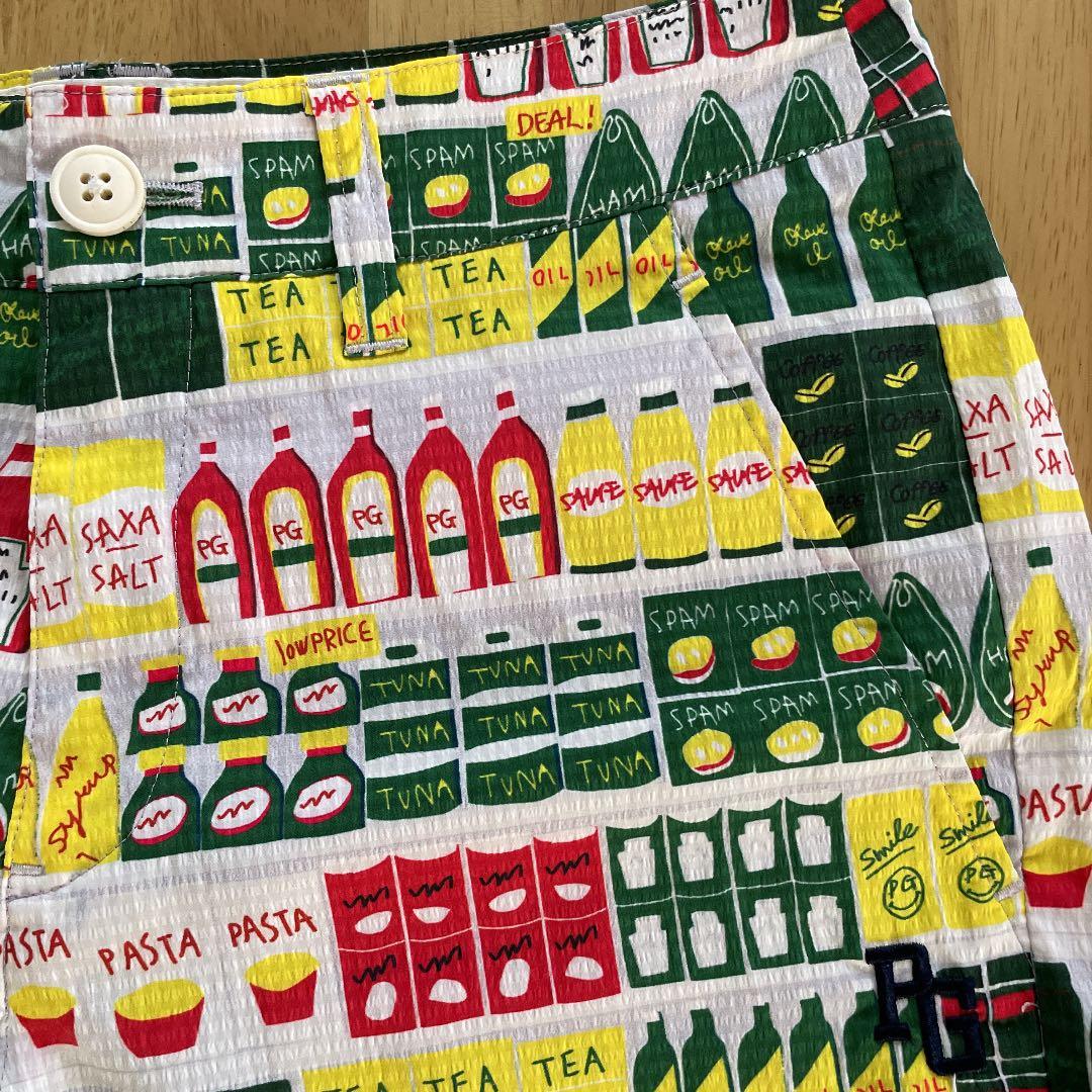 PEARLYGATES スーパーマーケット柄ショートパンツ